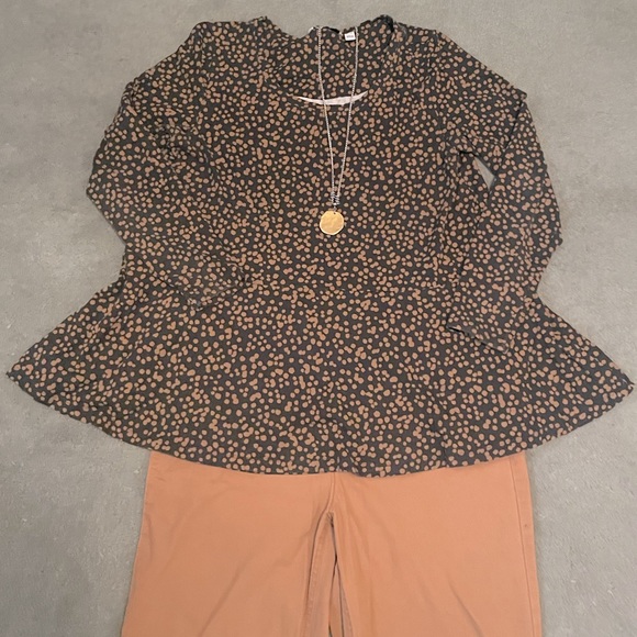 Isaac Mizrahi Live! Dot Printed Trapeze Hem Top - Picture 8 of 12